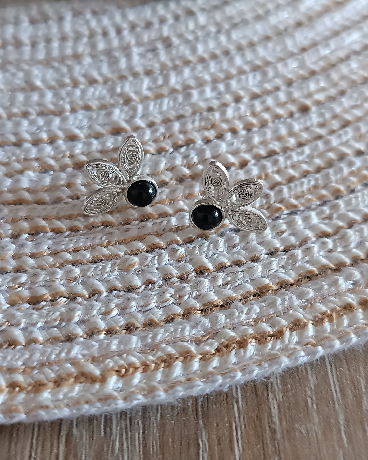 Aretes filigrana plata de ley 950 Amelia