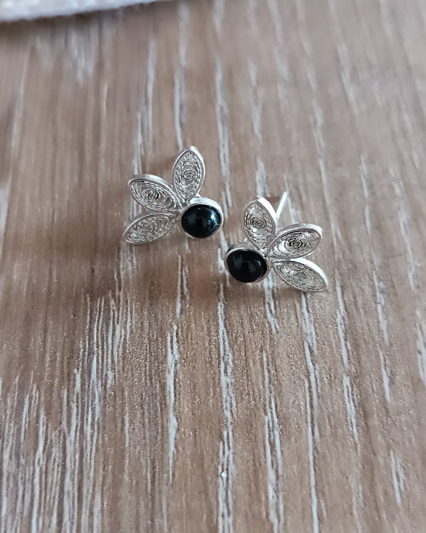 Aretes filigrana plata de ley 950 Amelia