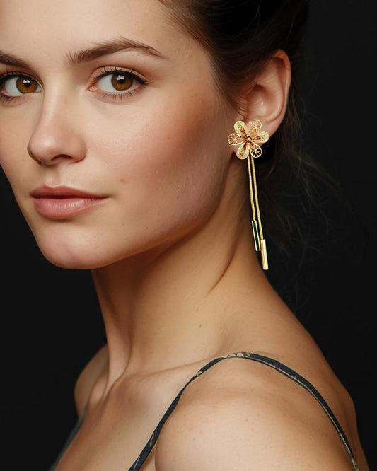 Aretes filigrana doble función; Elia