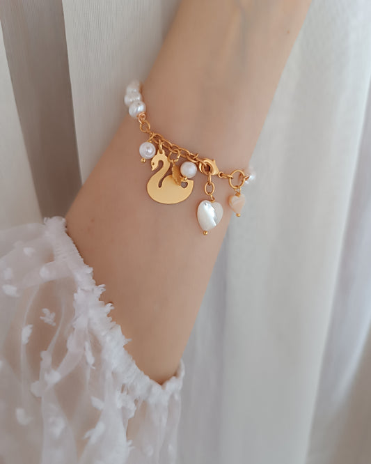 Manilla perlas y cadena Jacinta