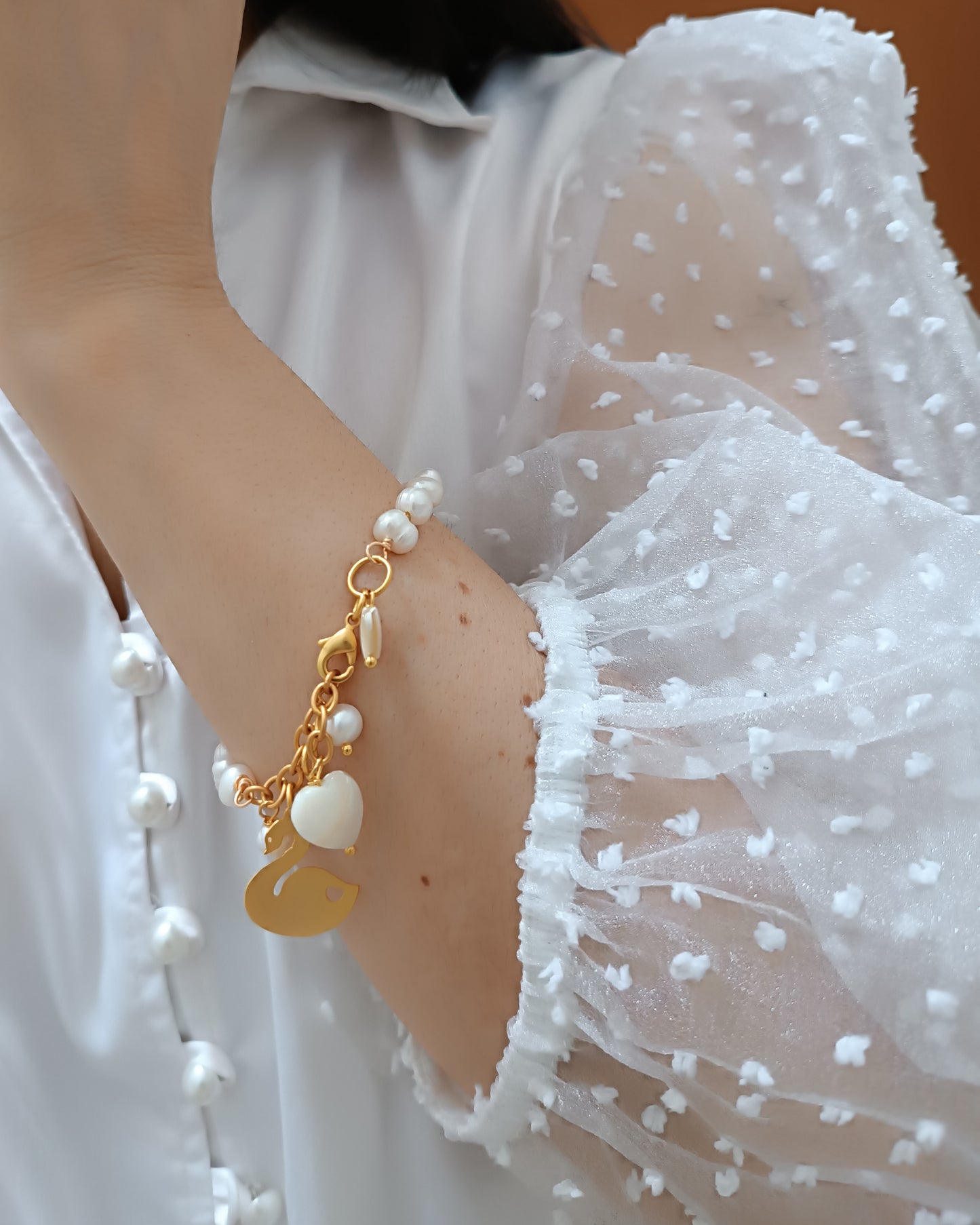 Manilla perlas y cadena Jacinta