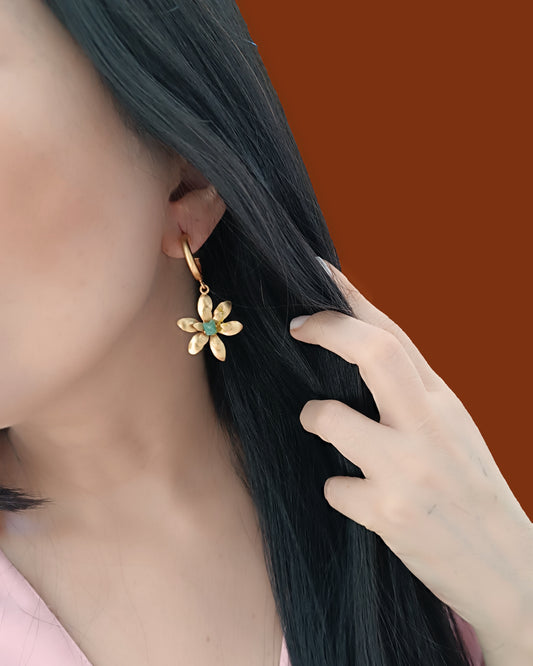 Candongas Samantha con esmeralda, Mate