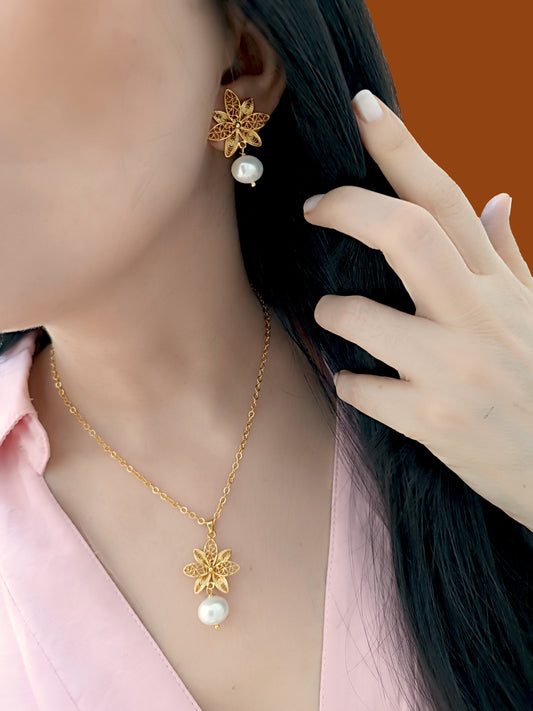 Juego filigrana topos y cadena Imperial