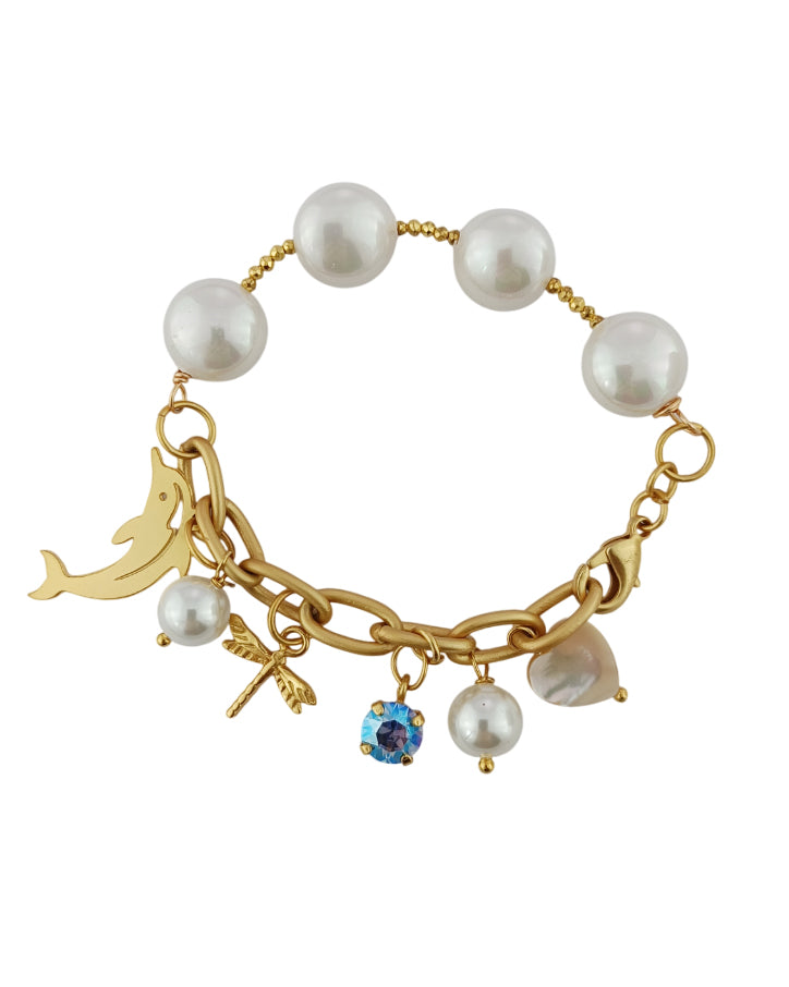 Manilla perlas y cadena Rosita