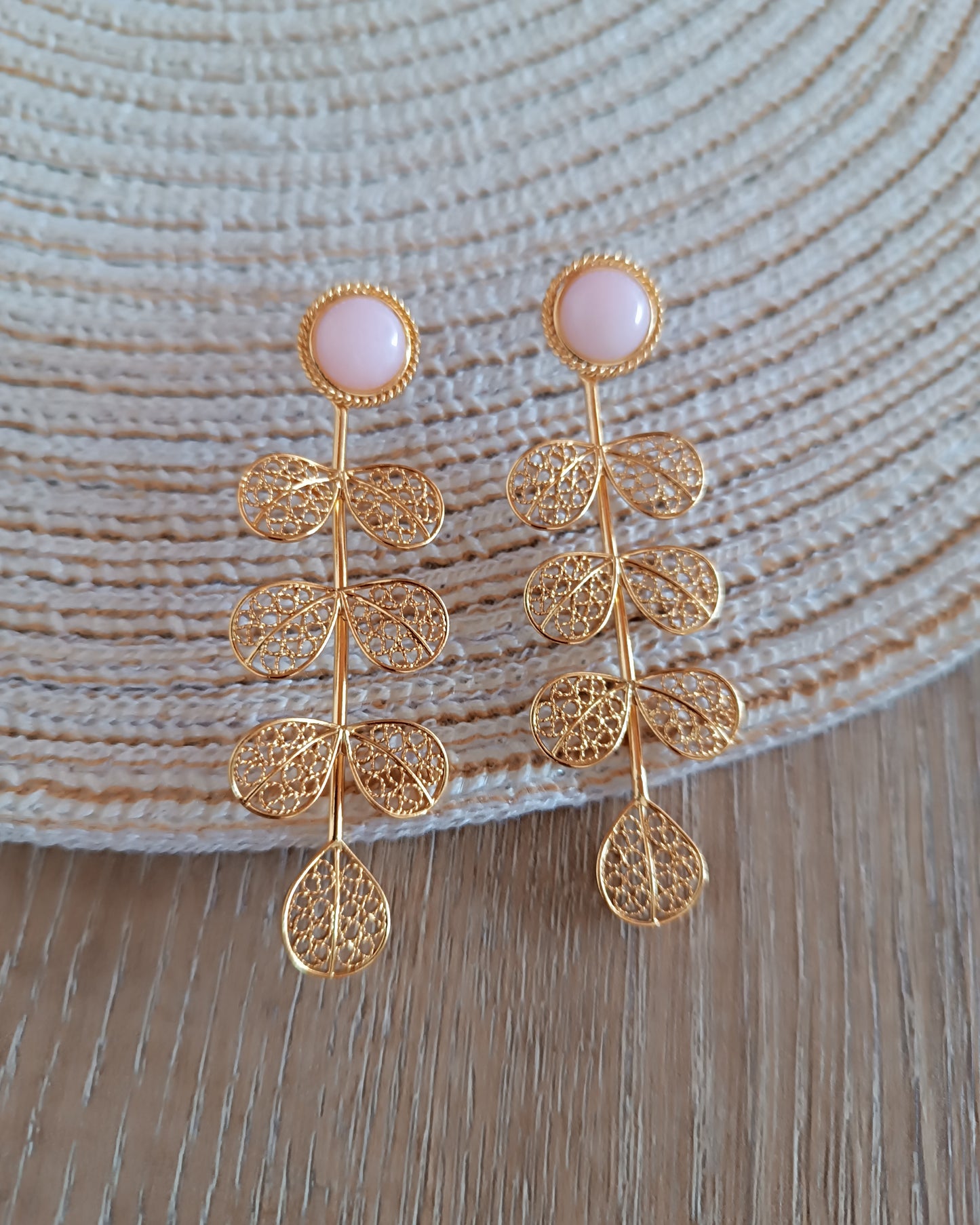 Aretes largos filigrana Hada