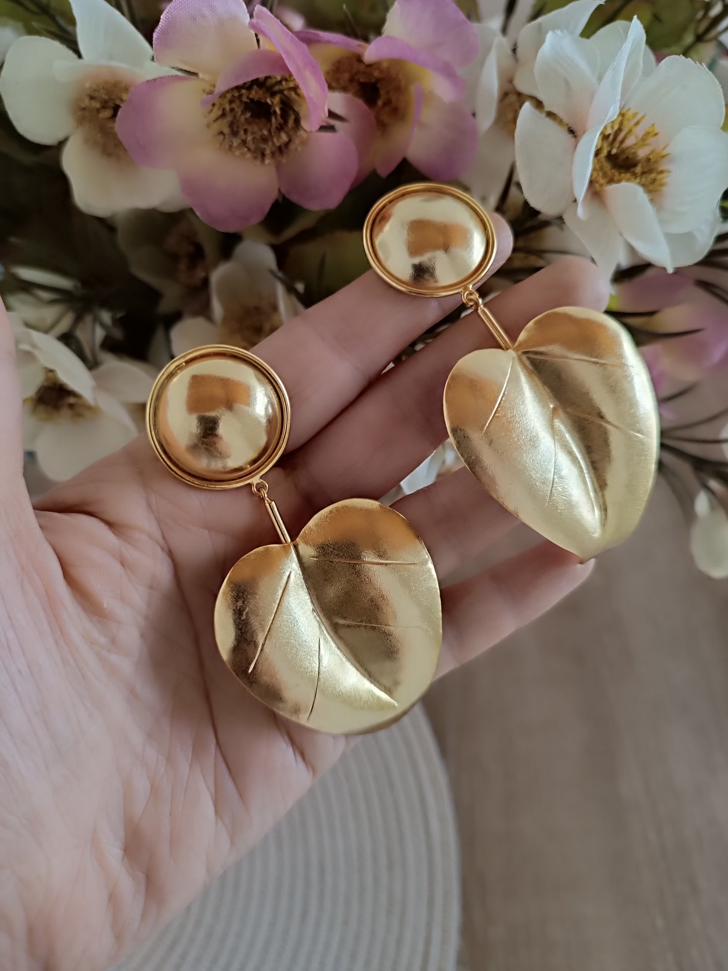 Aretes Hoja Lucinda