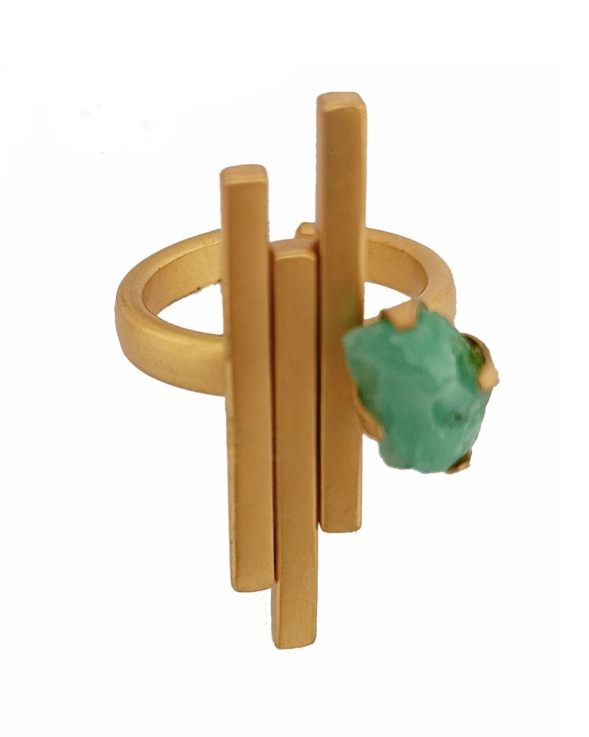 Anillo Aleida con esmeralda