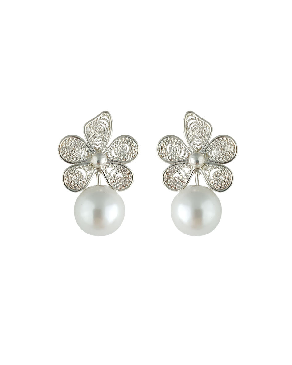 Aretes filigrana plata ley 950 Vega