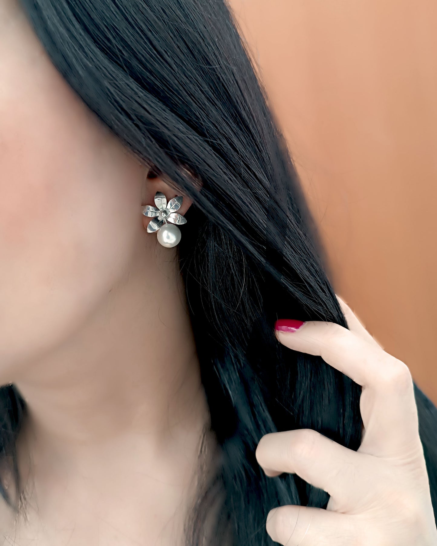Aretes de plata ley 950 Lola