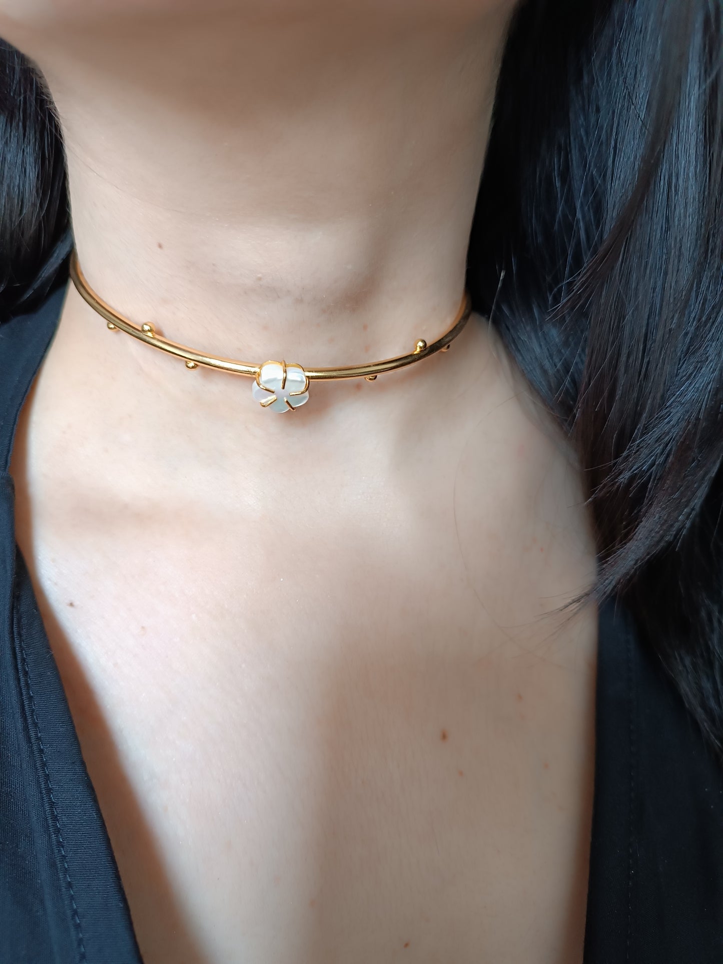 Choker Mariana con nacar