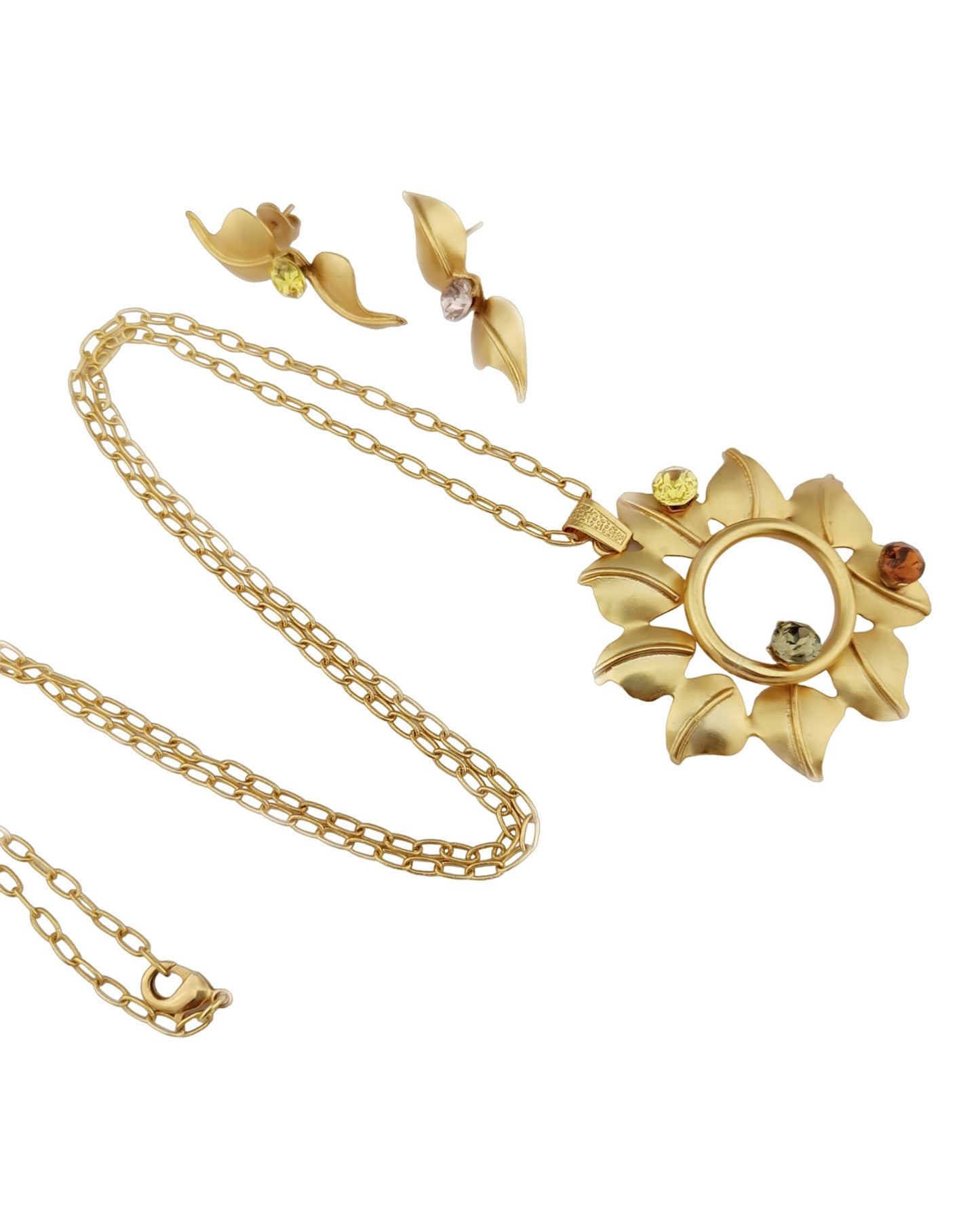 Set topos y collar largo Anahi Grande