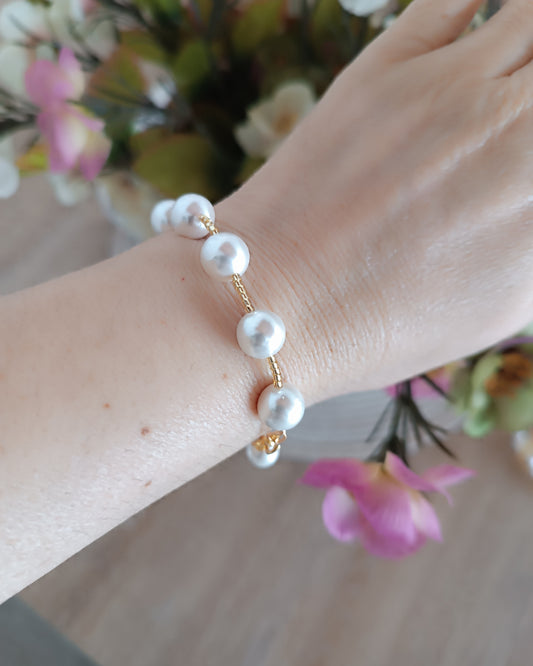 Manilla perlas y cadena Yoli