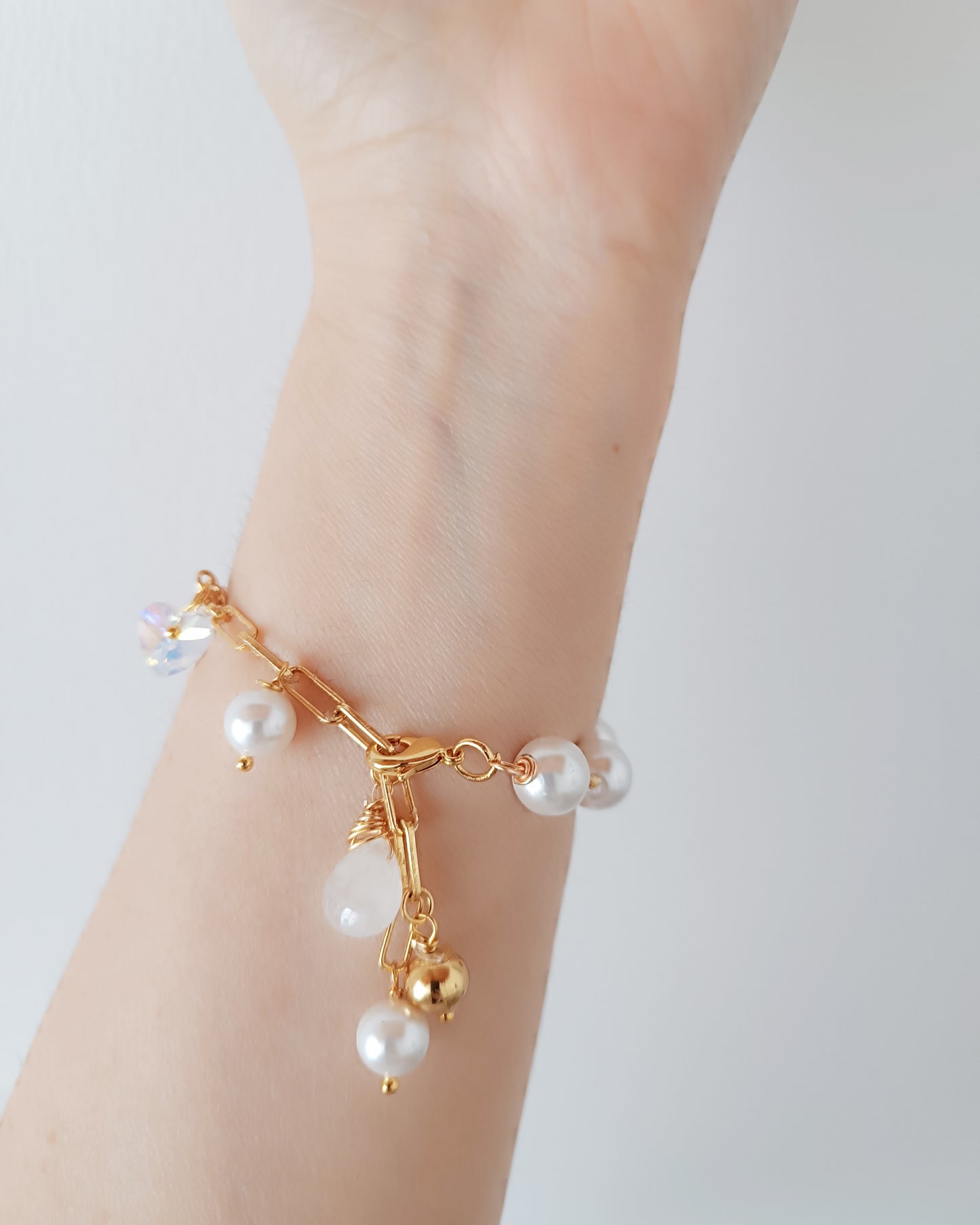 Manilla perlas y cadena Yoli