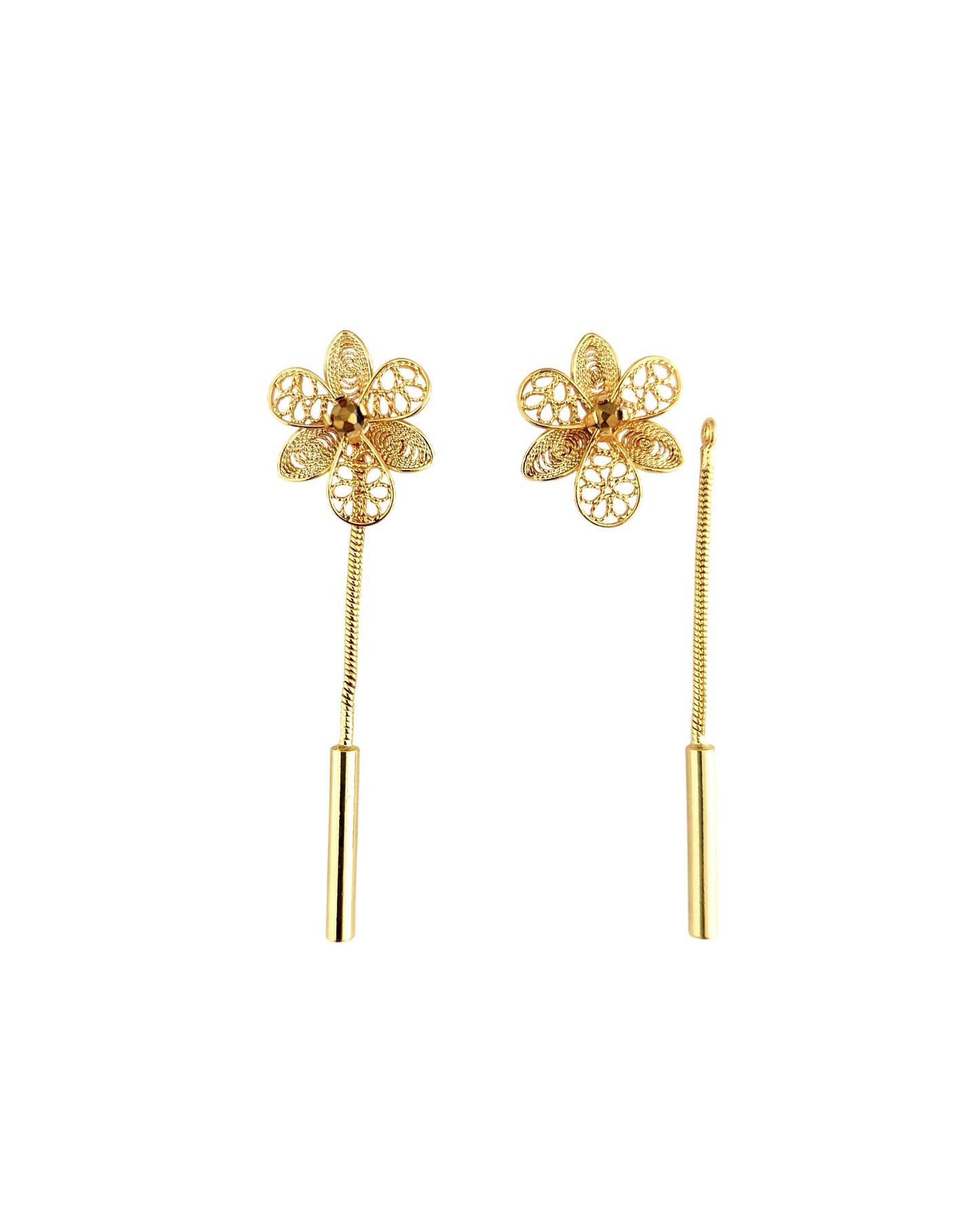 Aretes filigrana doble función Esther