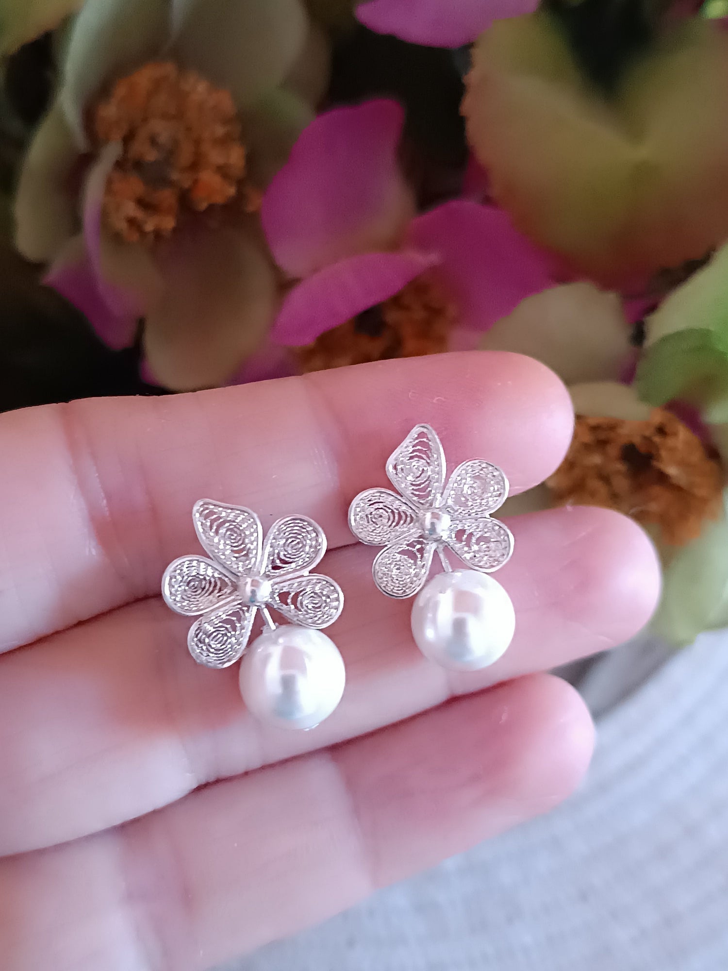 Aretes plata de ley 950