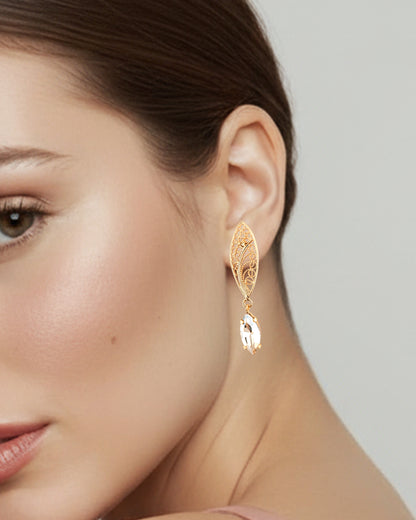 Aretes filigrana y cristal Belinda