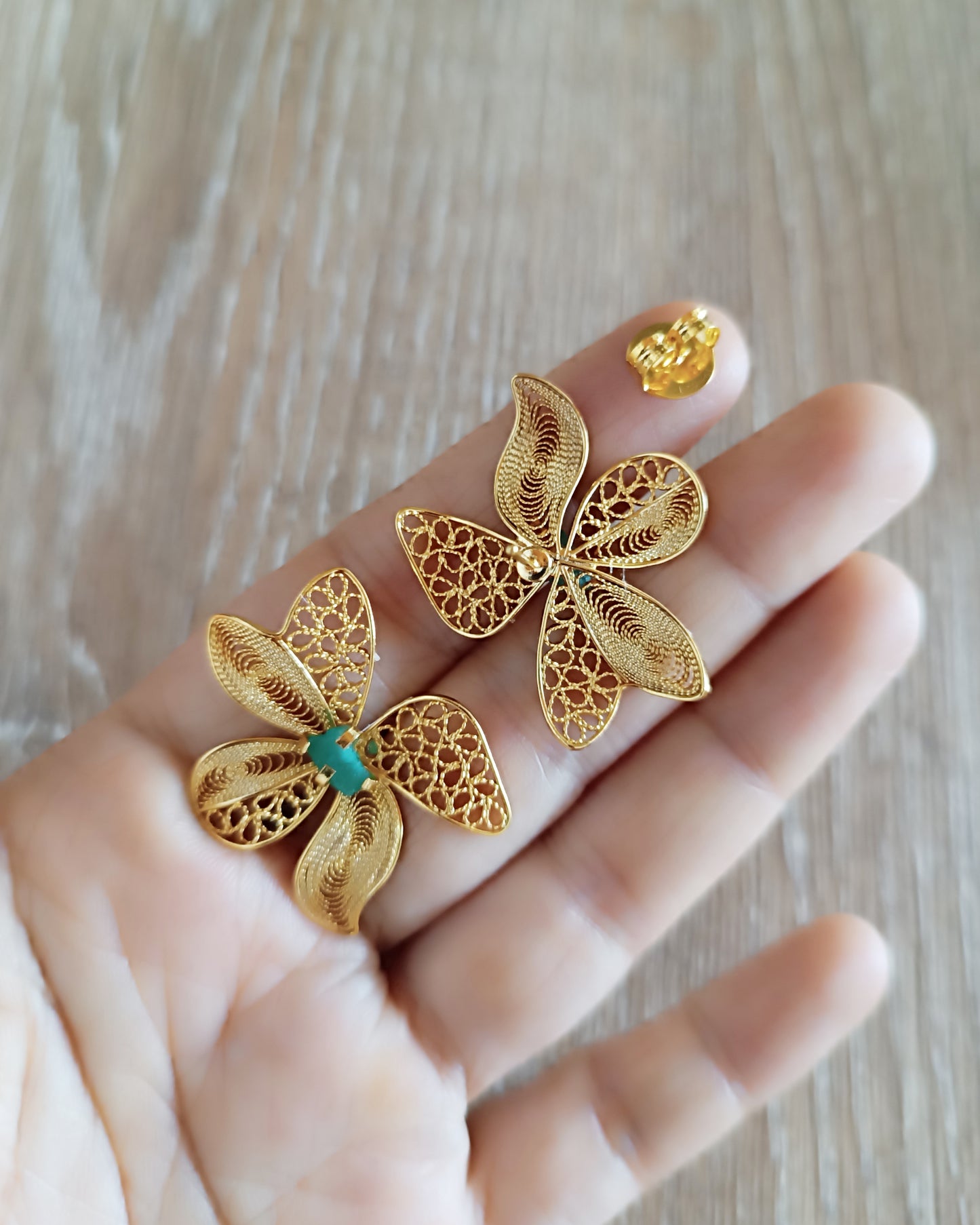 Aretes filigrana topo Dinastia