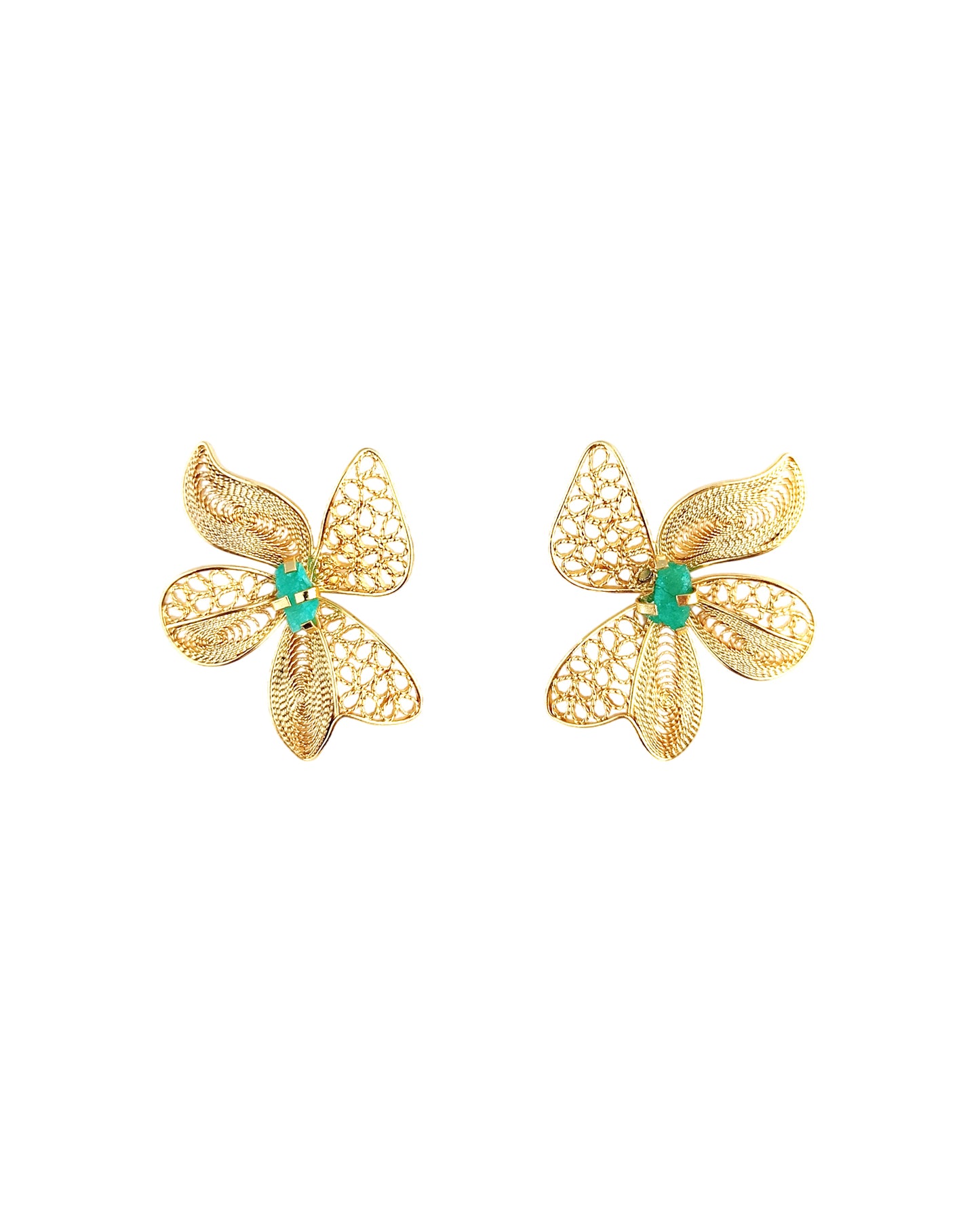 Aretes filigrana topo Dinastia