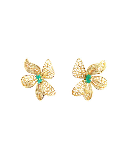 Aretes filigrana topo Dinastia