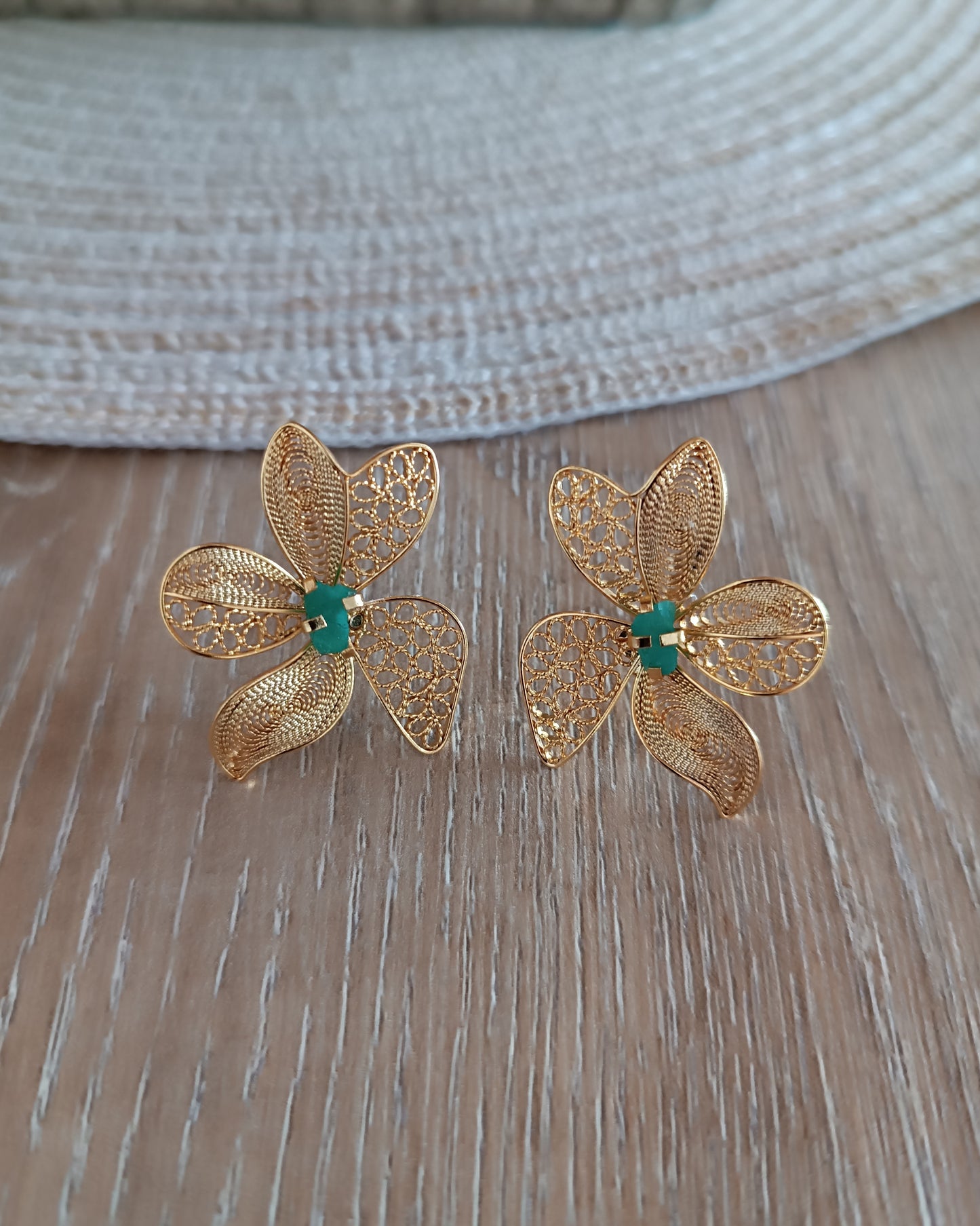 Aretes filigrana topo Dinastia