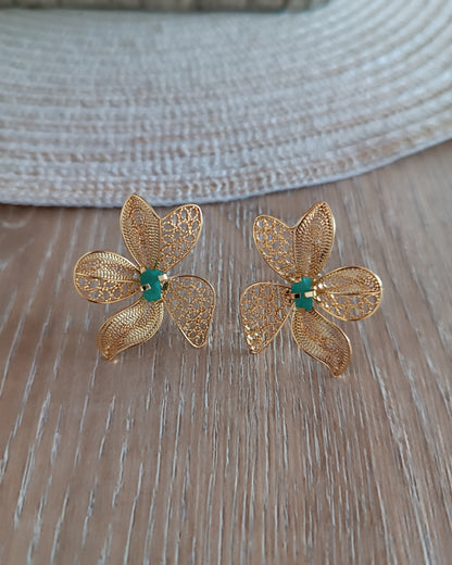 Aretes filigrana topo Dinastia