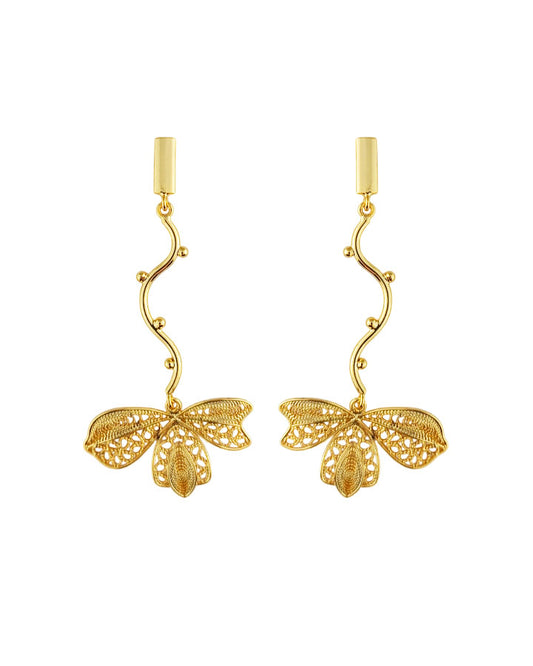 Aretes largo filigrana, Omaira