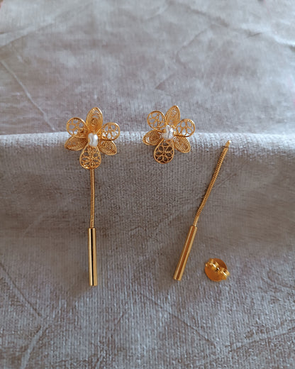 Aretes filigrana doble función Esther