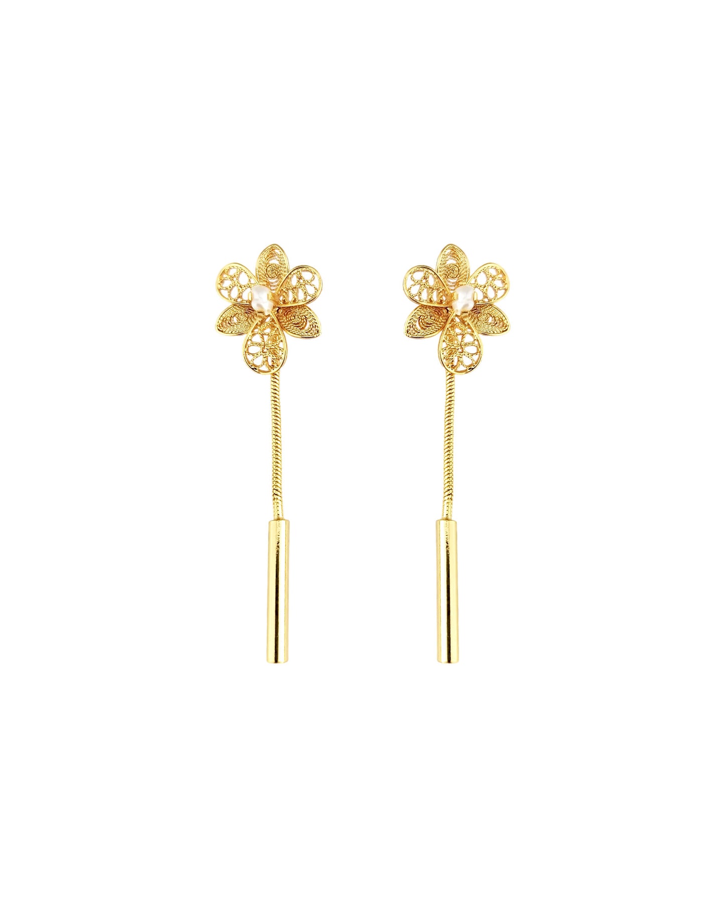 Aretes filigrana doble función Esther