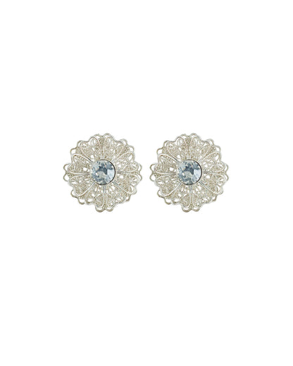 Aretes filigrana plata ley 950 Margarita