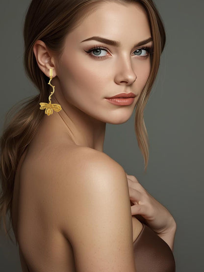 Aretes largo filigrana, Omaira