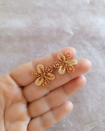 Aretes filigrana doble función; Elia
