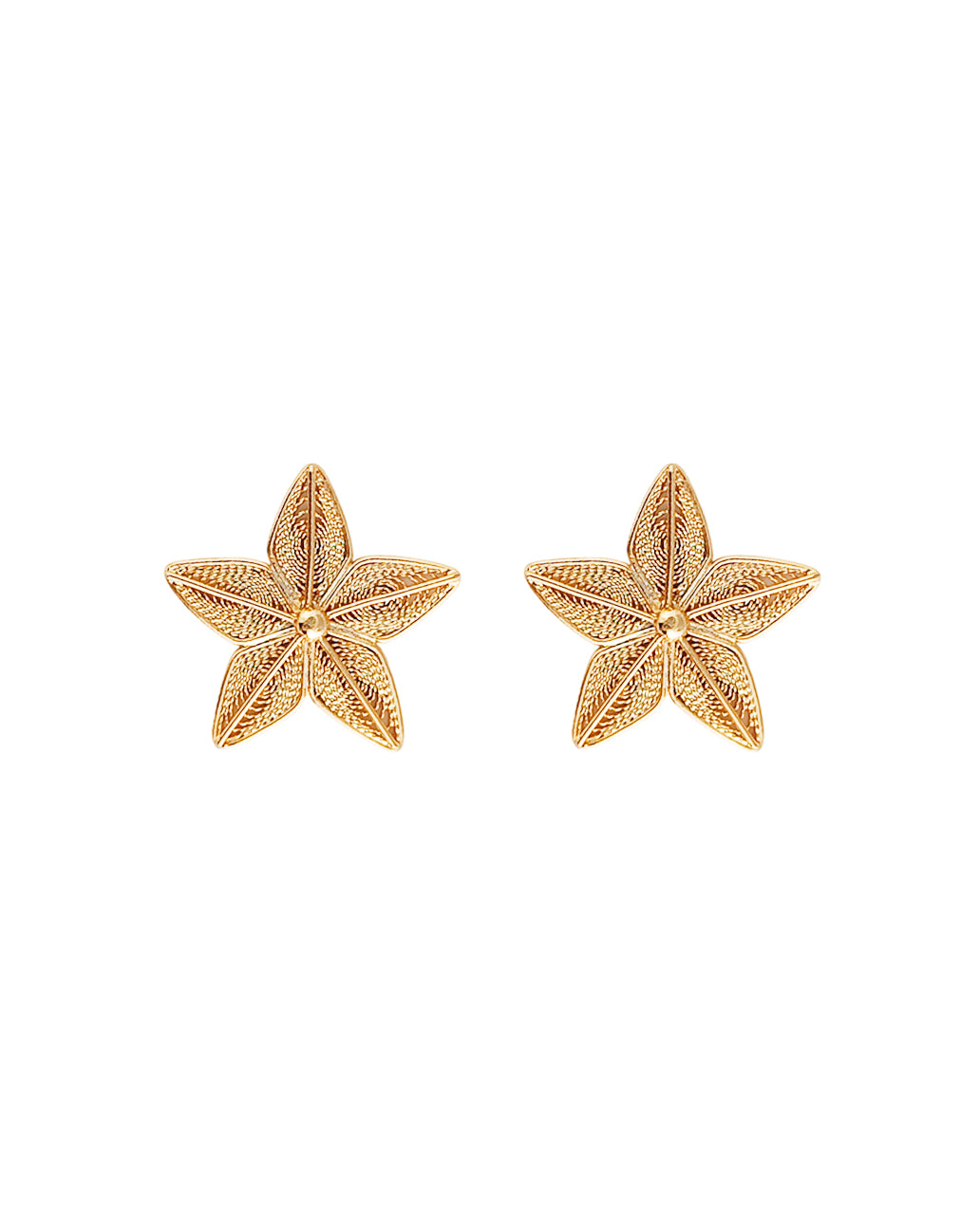 Aretes Estrella en filigrana