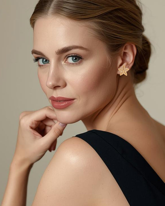 Aretes Estrella en filigrana
