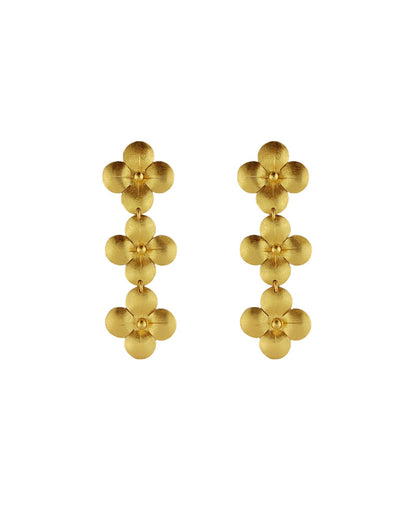 Aretes tres flores Velería