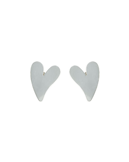 Aretes topos corazón plata de ley 950