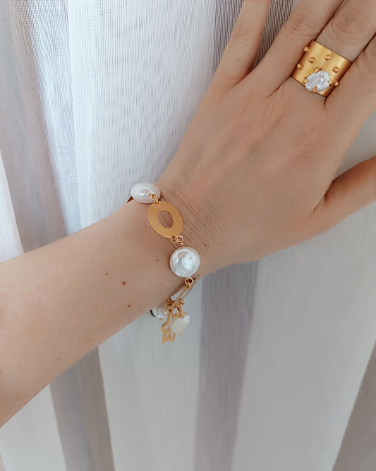 Manilla perlas y cadena Alba