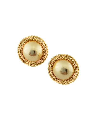 Aretes Topos circular doble aro 2.5 cm