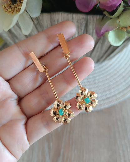 Aretes con esmeralda, Marialis