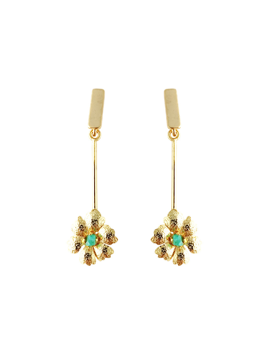 Aretes con esmeralda, Marialis