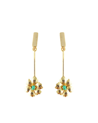 Aretes con esmeralda, Marialis