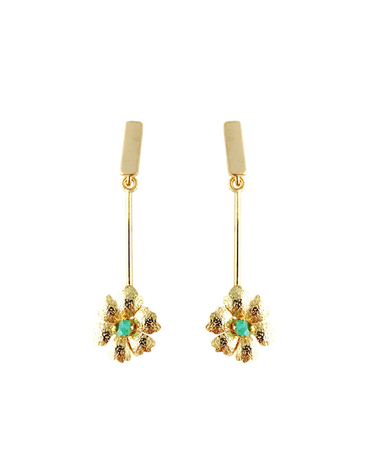 Aretes con esmeralda, Marialis