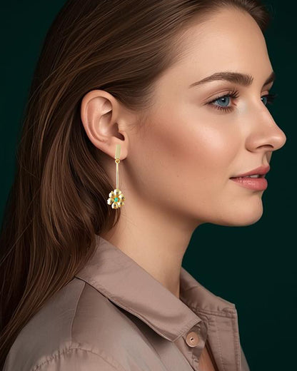 Aretes con esmeralda, Marialis