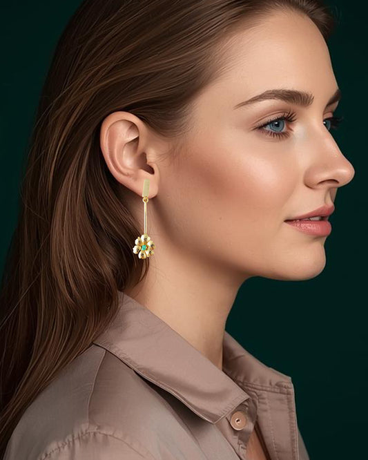 Aretes con esmeralda, Marialis