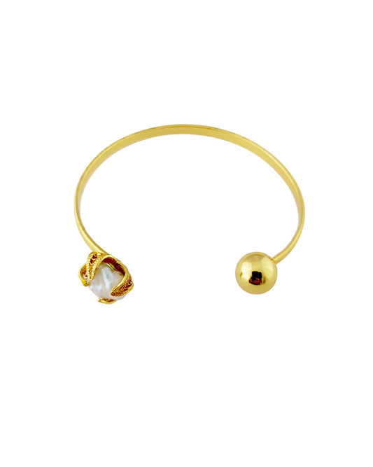Brazalete Filigrana y perla Avigail
