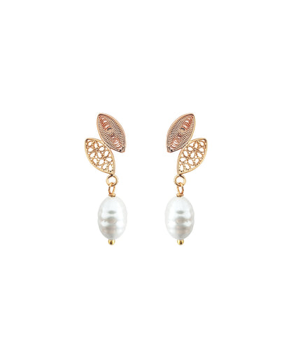 Aretes filigrana y perla Anastasia