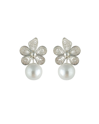 Aretes filigrana plata ley 950 Vega