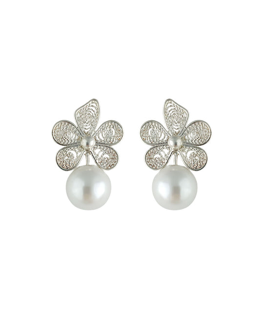 Aretes filigrana plata ley 950 Vega