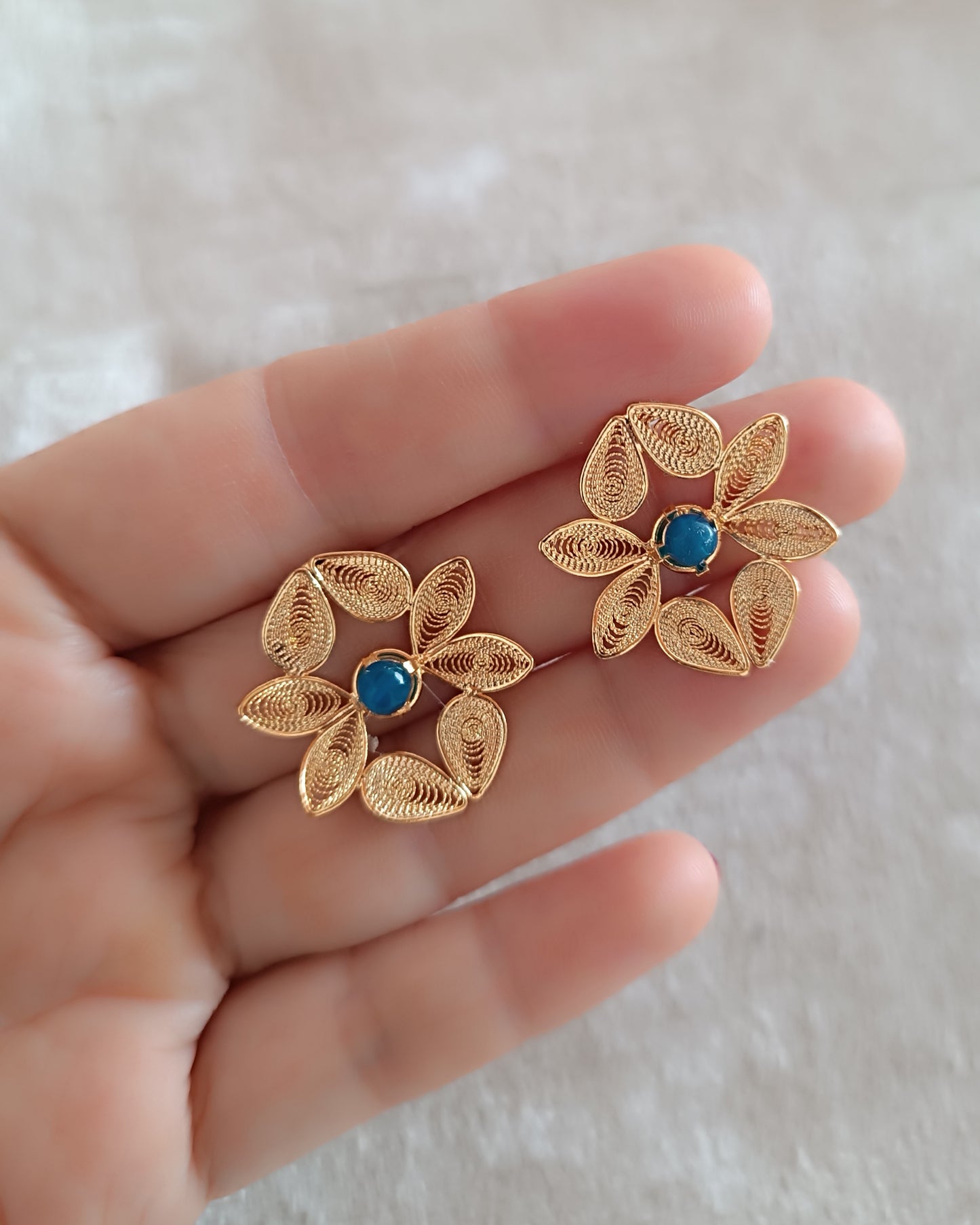 Aretes en filigrana Gregory