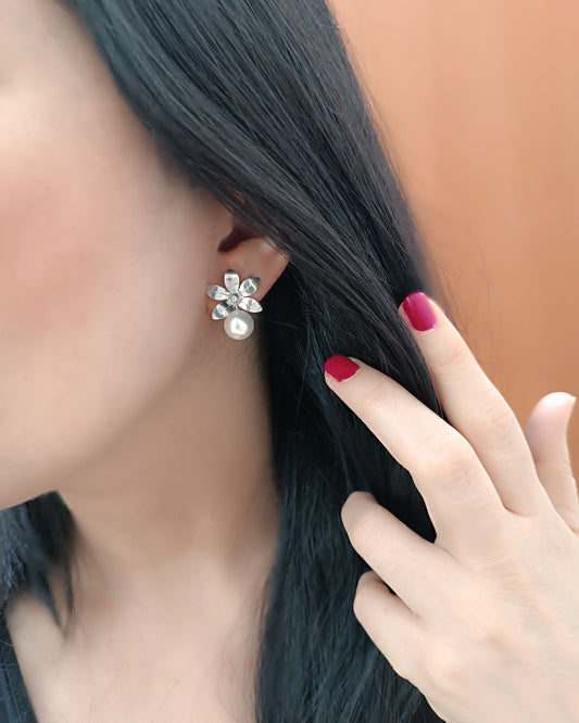 Aretes de plata ley 950 Lola