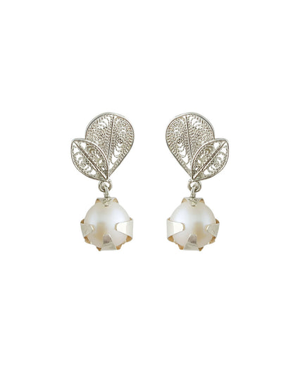 Aretes filigrana plata ley 950 Nora